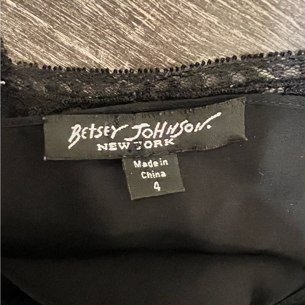 🚫SOLD🚫 Vintage Betsey Johnson Floral Velvet Burnout Slip Dress - Picture 5 of 6